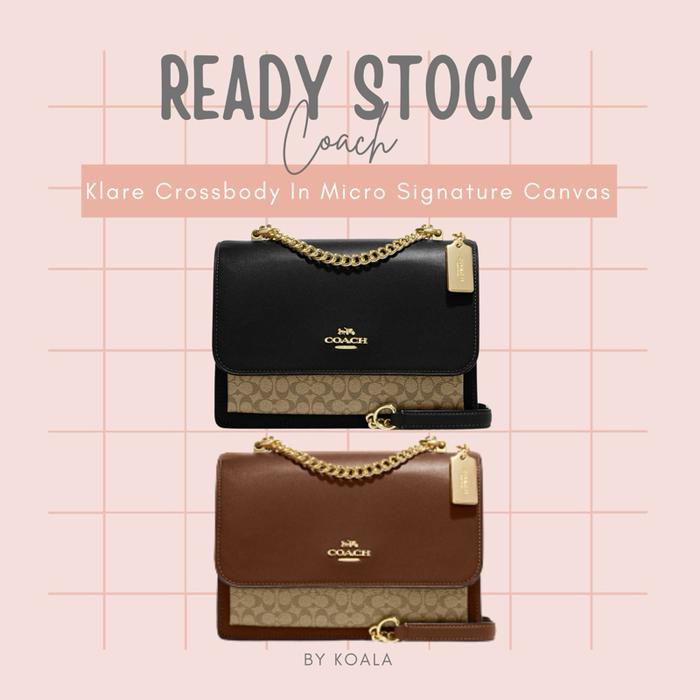 Tas Coach Klare Crossbody In Micro Signature Canvas