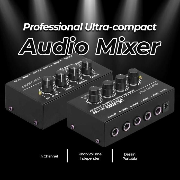 Mutiaramall - Karaoke Mixer Audio | Amplifier Karaoke 4 Channel | Audio Mixer