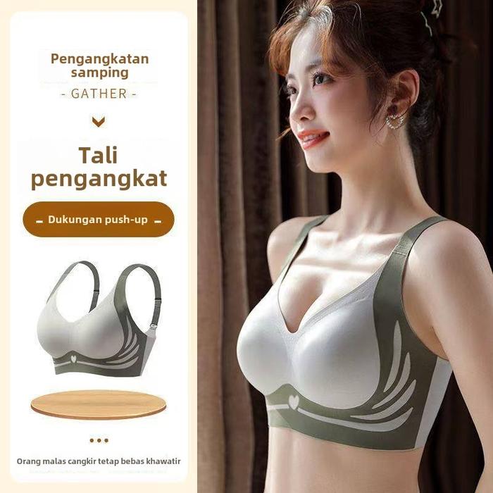 Miss curiosity Thai Latex Padded Bra Women Seamless Non-wired Sexy Lace Vest-style Bra Top