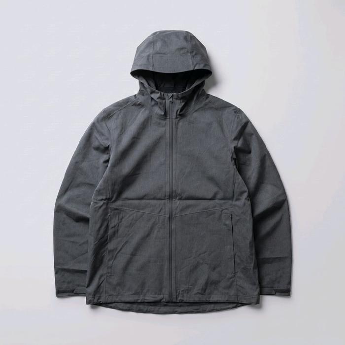 Uniqlo Blocktech Parka Charcoal Water Repellent - Preloved Grade A Size XL - Second Original