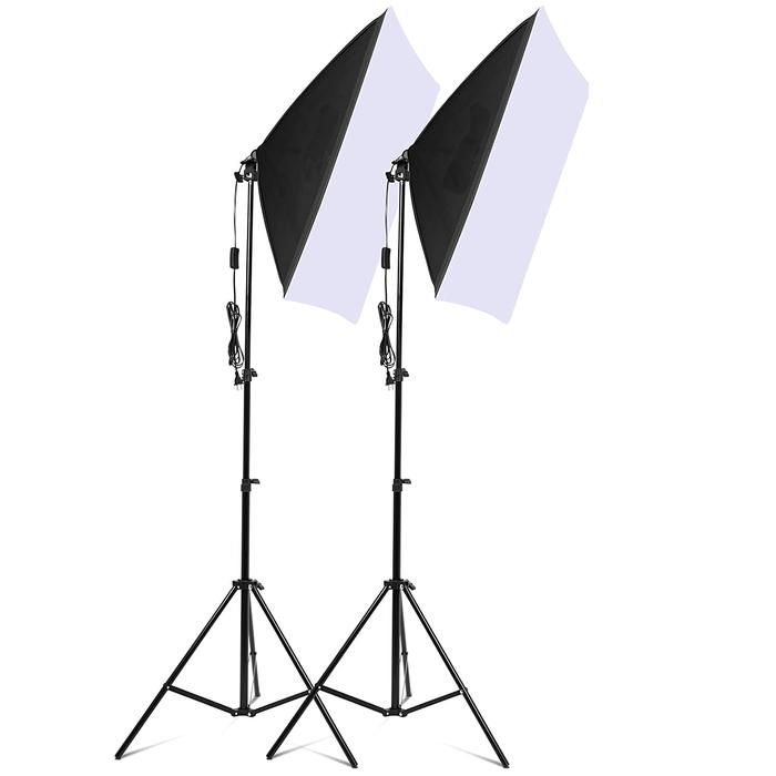 Soft Box Lighting Kit Continuous Photography Lighting SoftBox Photo