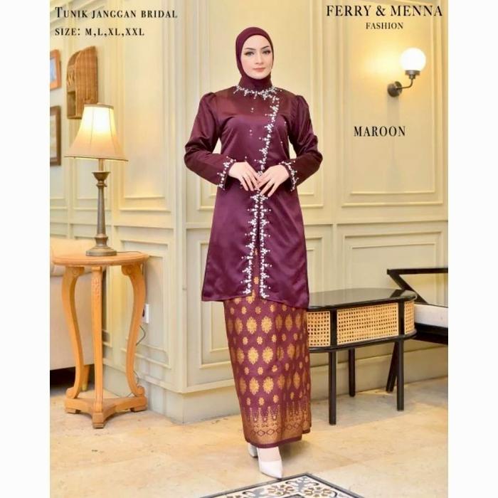 NEW KEBAYA !! KEBAYA MODERN MODEL MELAYU. kebaya melayu modern set