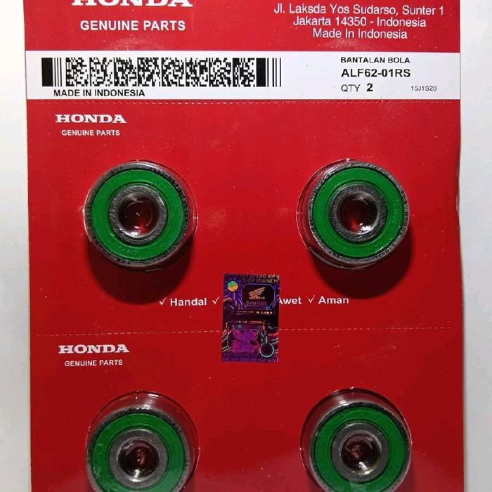 1 set / 2pcs BEARING LAHER RODA DEPAN 6201 RS MOTOR BEBEK & MATIC VARIO BEAT SCOOPY SPACY GENIO SUPR