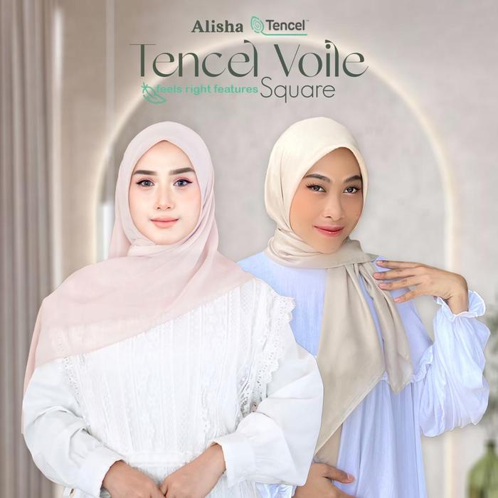 Tencel Square - ALISHA (Hijab Muslim Segi Empat)