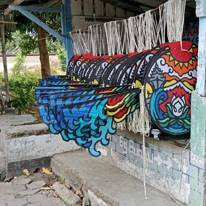 BERMUTU kepingan layangan naga kelas lomba dm 70 ful kain ful jahit (hanya kepingan)
