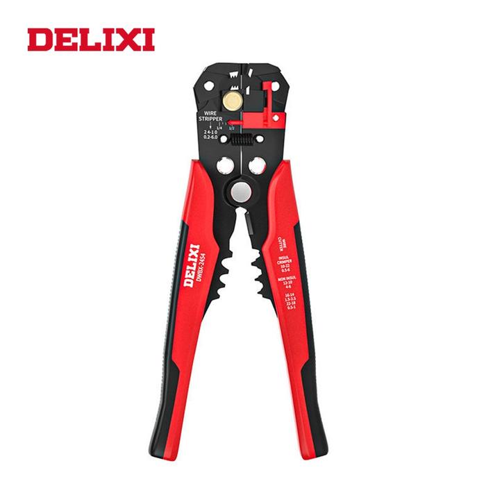 Delixi Tang Pengupas Kawat Catok Crimping Otomatis Alat Perangkat
