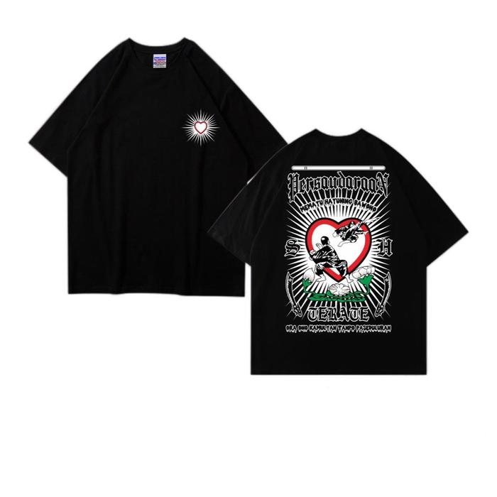 [COD] KAOS BAJU PSHT FULL TUGU HATI BERSINAR KAOS PSHT LAWASAN FULL KEPYAR SINAR - CM 88, L