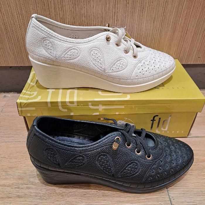 sepatu wedges wanita FLD Heels Shoes Cewek