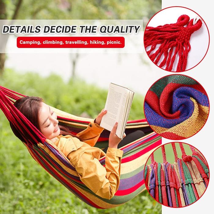 WM Hammock Colorful Kasur Gantung Ayunan Tempat Tidur Camping Pelangi Single Series Praktis