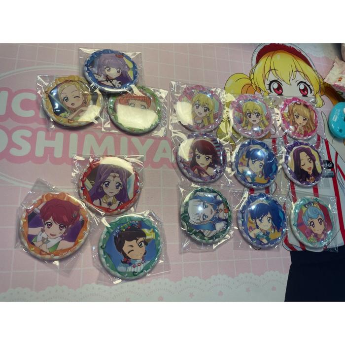 Aikatsu Selected Pin Ichigo Ran Aoi Mikuru Yurika Mizuki Kaede Sumire hinaki Kokone Lisa Nina