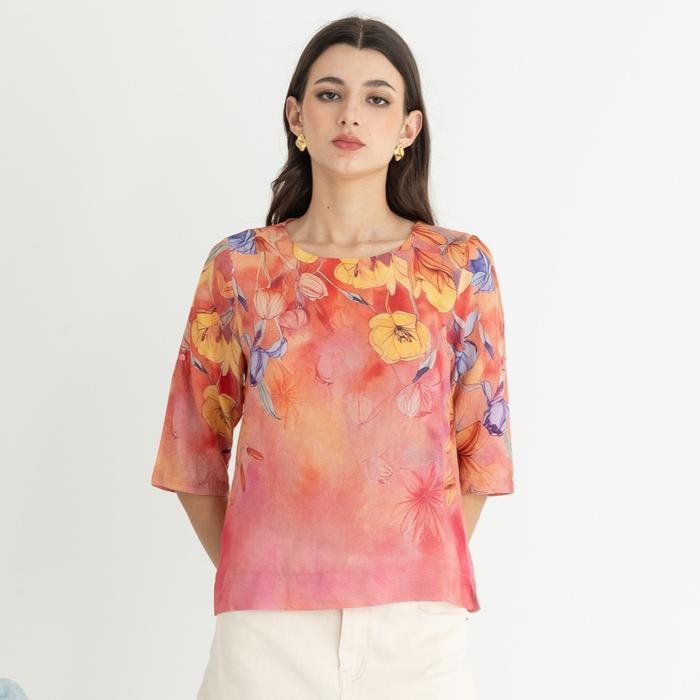 SISTER'S Blouse - Blus Atasan Wanita Katun Linen N705 (ZE)