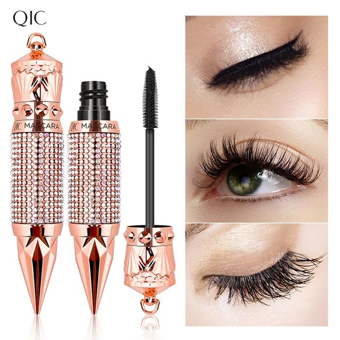 4D Silk Fiber Lashes Waterproof Mascara Eye Makeup Cosmetics Lash Extension Long-Lasting Natural Big
