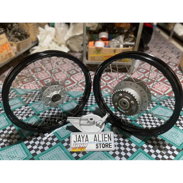 Paketan Velg Pelek TDR Motor GL Max Megapro Primus Megapro Hiu Lama GL Pro Set Tromol Jari Ring 17 U