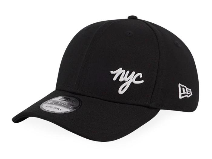 Topi Pria New Era 9Forty NYC Metal Badge Black/White Cap