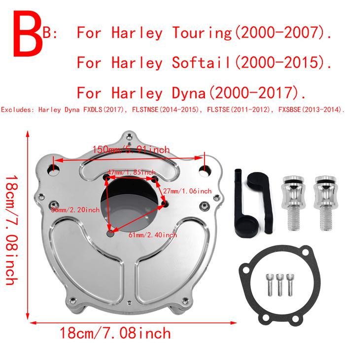 RSD Turbine Clarion Air Cleaner Chrome Intake Filter For Harley