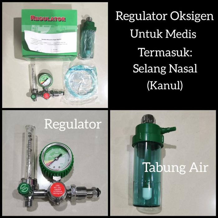 Regulator Gas Oksigen Medis / Alat Pernafasan / Regulator Oxygen