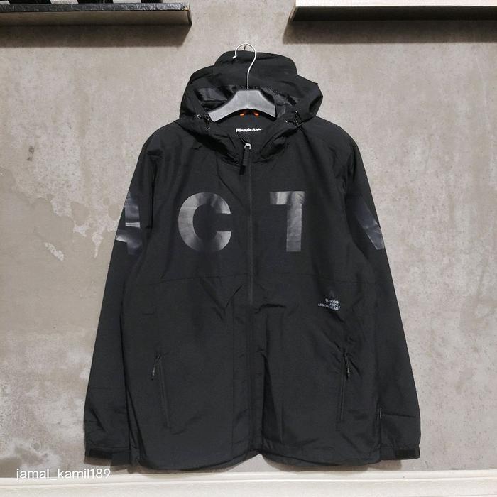 JACKET OUTDOOR BLOODS ACTV WALLACE BLACK ORIGINAL.!! Jaket Pria Wanita Parasut