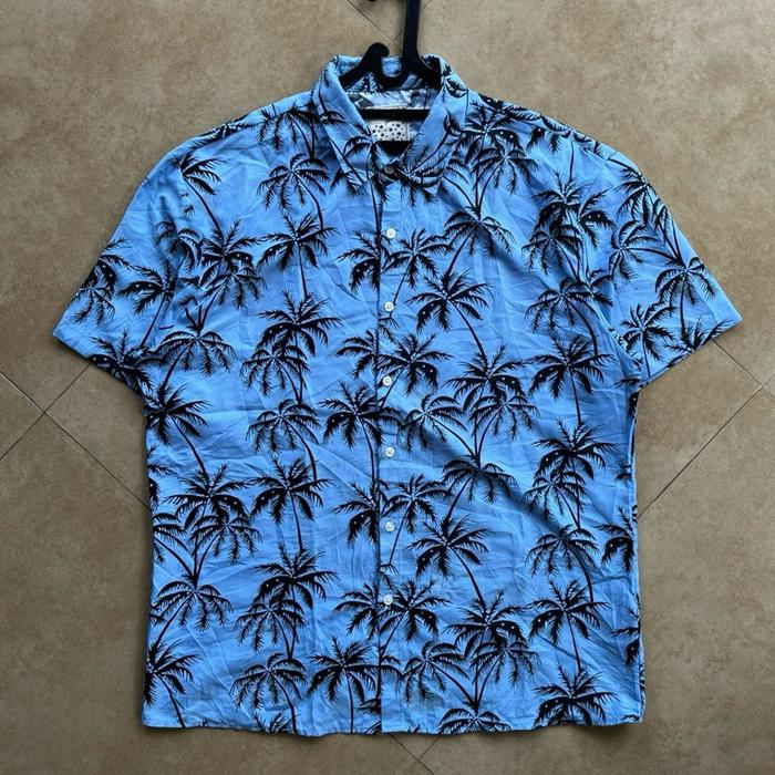 KEMEJA HAWAI CHRISTIAN STEPHANUS BLUE SECOND Pria