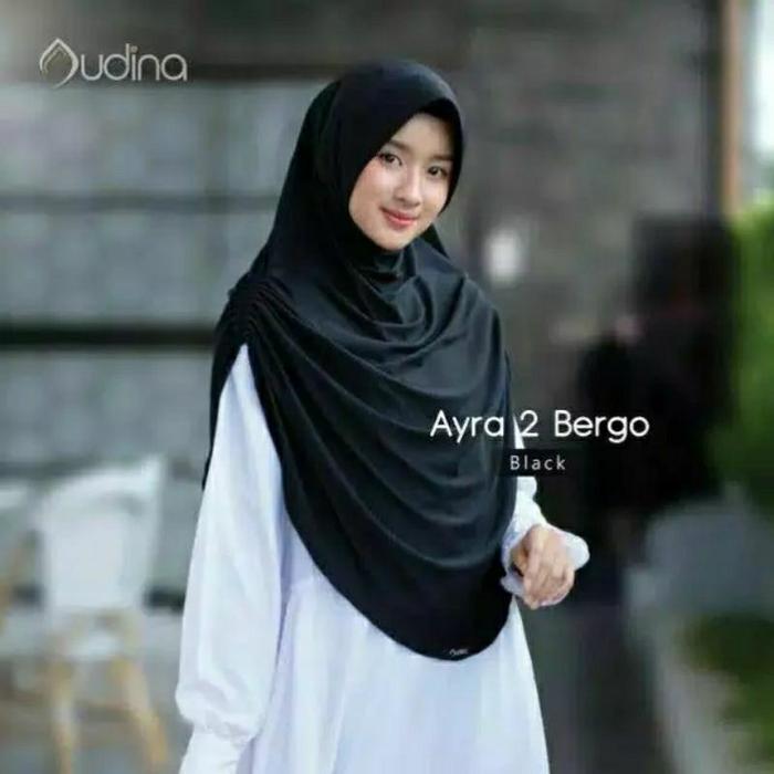 Jilbab Putih Tulang ORI Audina/Jilbab Ayra Broken White/BergoPutihAudina/JilbabUmroh&Haji