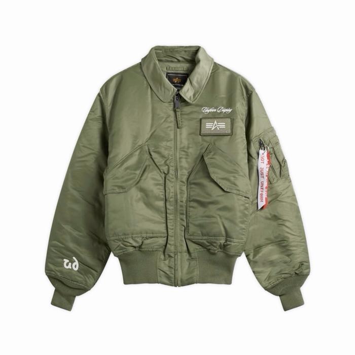 Alpha Industries x Uniform Display CWU 45 Bomber Jacket Green - END Exclusive
