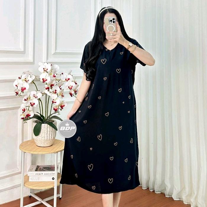 Daster Rayon Wanita Terbaru 2025 | Daster Rayon Wanita Kekinian | Daster Rayon Viral Wanita Ibu Meny