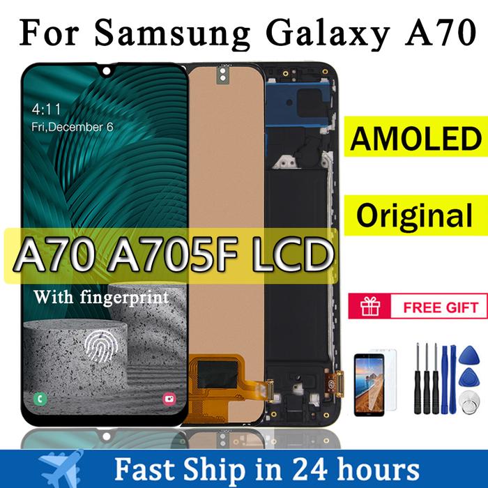 Original 6.7" For Samsung Galaxy A70 A705F A705F/DS LCD Display Touch