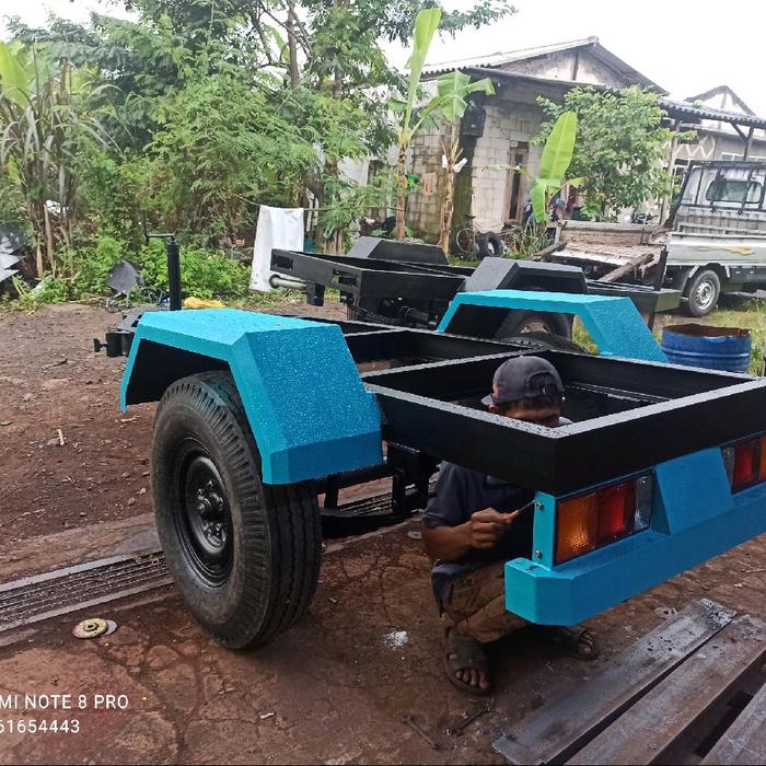 trailer genset anhang genset sasis genset 100 kva