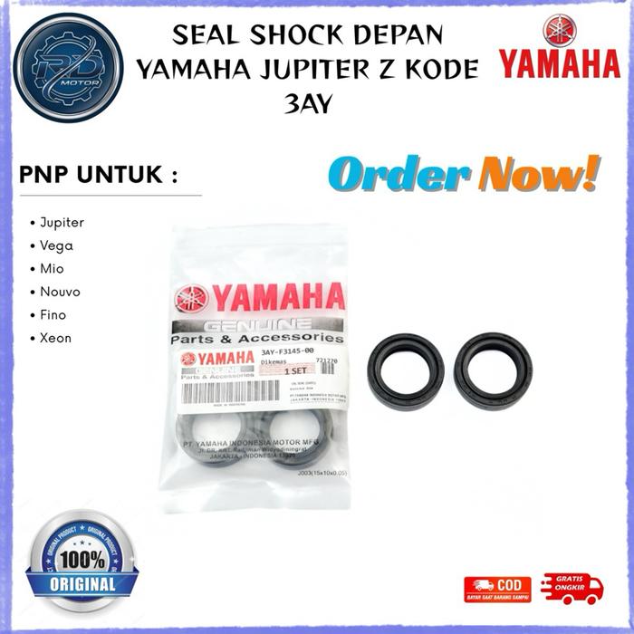 Seal Shock Depan 3AY Karet Sil Sok Original Yamaha Mio Sporty Mio J Mio M3 Vega R Aerox Jupiter Z