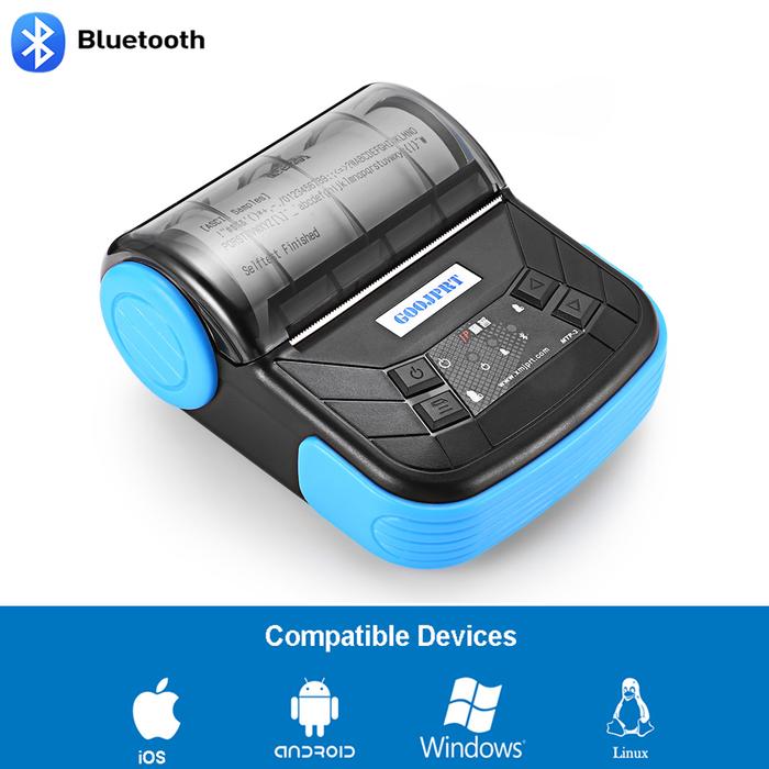 3" 80mm mini Bluetooth Thermal Receipt Printer Portable Bluetooth