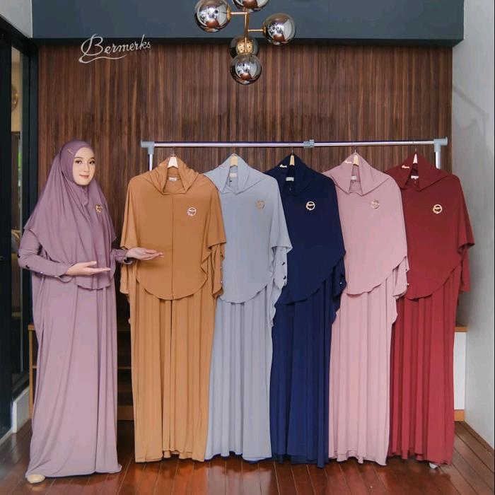 Gamis Bermerk/Nona Bermerk Muslim Syari