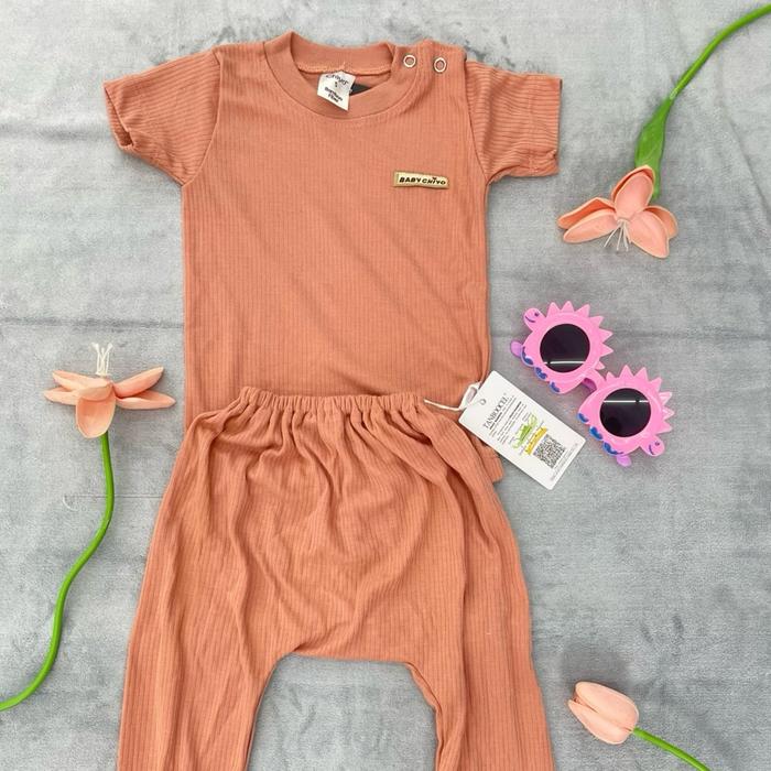 Set Bayi Chiyo Bamboo Baju Pendek Celana Panjang - Fashion