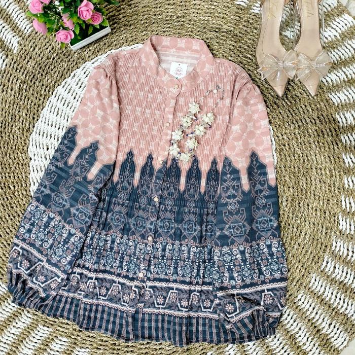 Blouse Kamiya Katun Unagi & Ceruti by Nafara De_Boutique