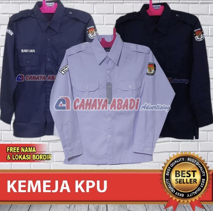 Kemeja KPU Seragam KPU Baju KPU Lengan Panjang