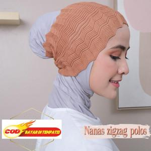 Ciput Rajut Zigzag Bandana Inner Rajut Zigzag