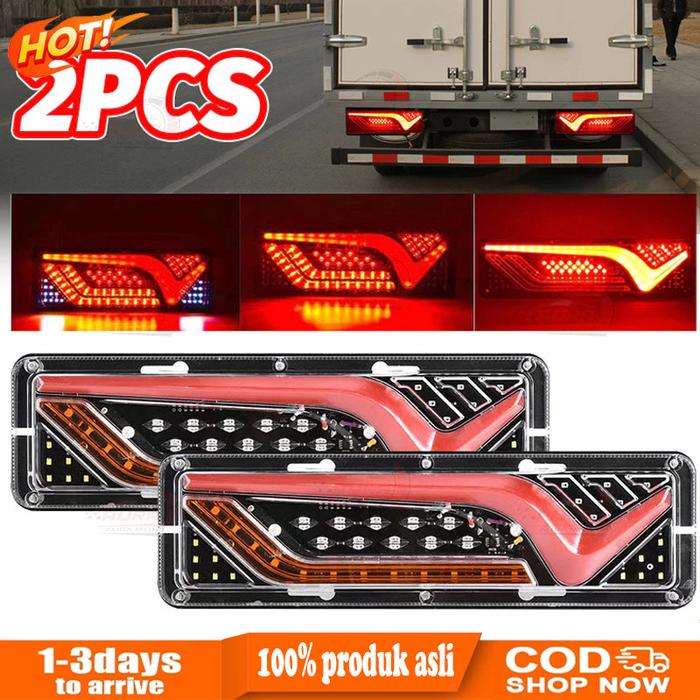 2PCS Lampu Stoplamp Pickup 12 Volt L300 Apv Grandmax Carry DLL Stop Lamp Belakan Truk L300 Carry Pic