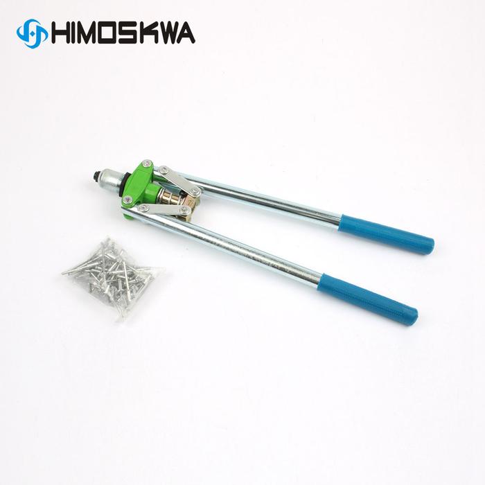 Double handle pull the rivet gun core pulling nail gun manual woodworking tools with free 50 pcs riv