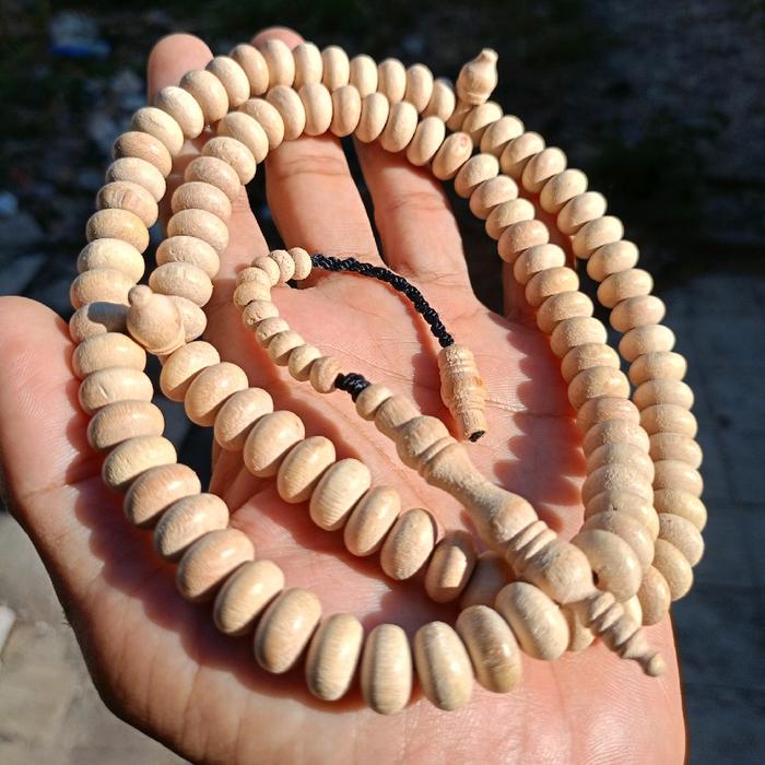 Tasbih Bidara Asli 99 Butir Ruqyah Muslim Kombinasi Benih Kayu Cantik