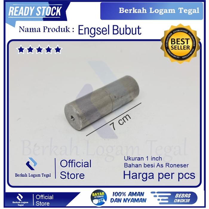 Engsel Bubut untuk pintu pagar besi ukuran 1 inch besi as