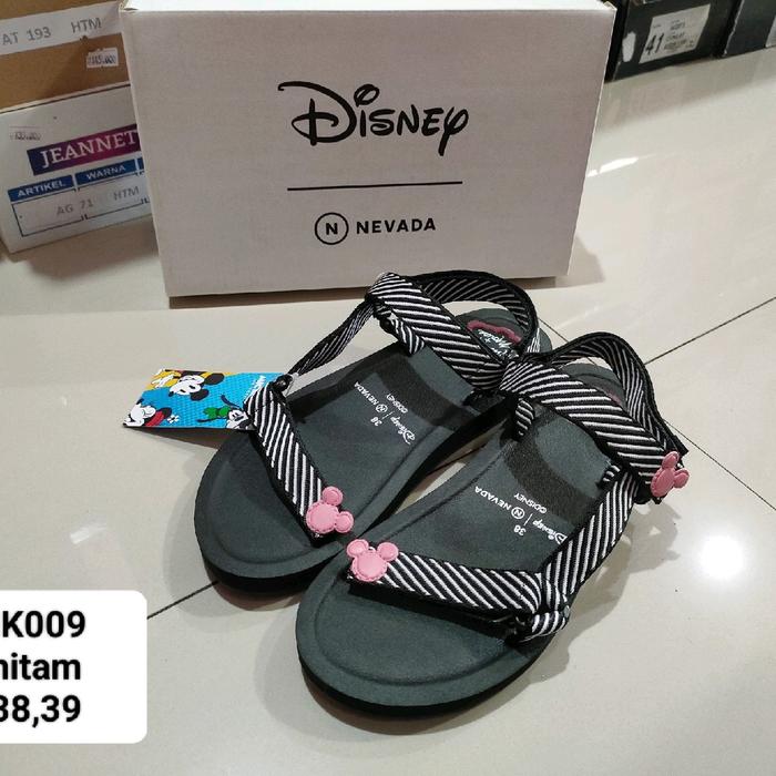 Sepatu sandal wanita nevada disney hitam