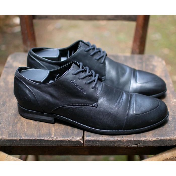 Sepatu Pantofel Dress Shoes Calvin Klein Leather Kulit Vintage CK not Boots Paraboot Kleman Dr Marte