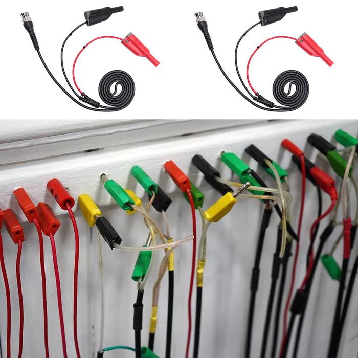 Uji timah Stackable 4MM steker pisang kabel Mini pengujian kawat