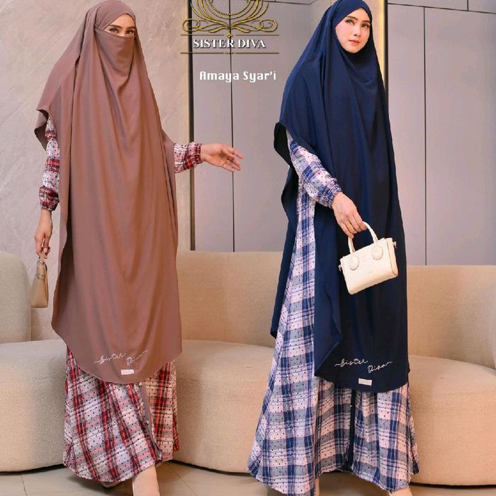 gaamis syari amaya frenchkimar umroh haji susterdiva