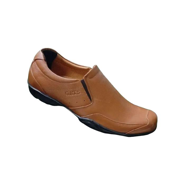 GATS GI 7218 TAN Sepatu Pantofel Pria Original Leather