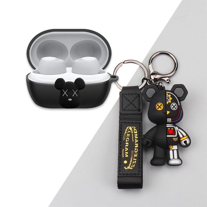 JBL Tune115 TWS Case Cover Creative Kaws Violent Bear Keychain