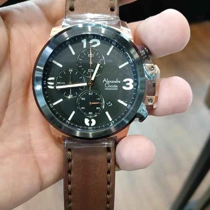 ALEXANDER CHRISTIE 6280MC LEATHER BROWN Pria Kulit