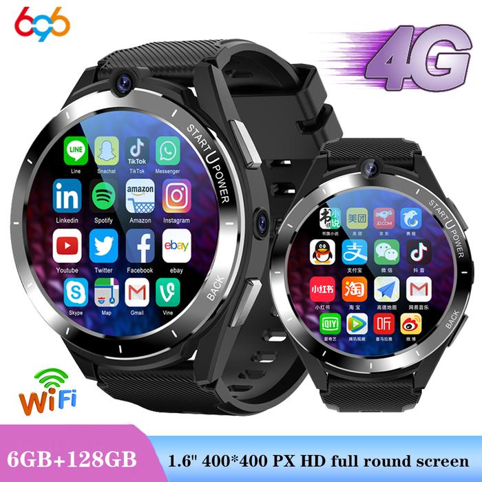 4G Full Netcom Smart Watch Men RAM 6GB ROM 128GB GPS WIFI HD Video