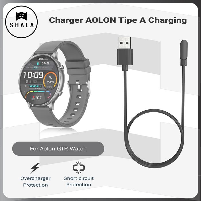 Kabel Charger Aolon GTR Watch Smartwatch Tipe A Charging