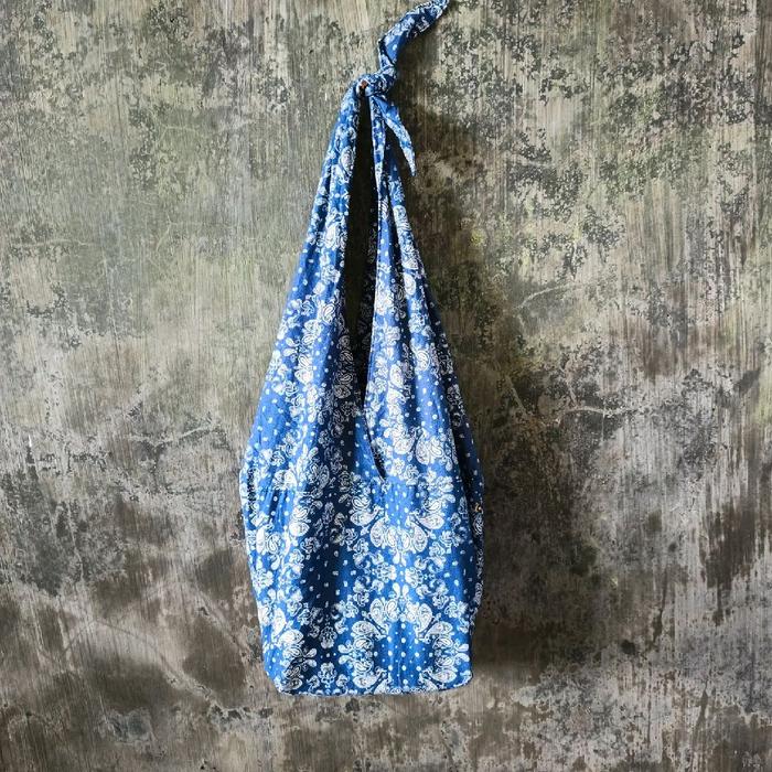 Indigo Paisley Vibes by Thursday Island slouchy hippie bag