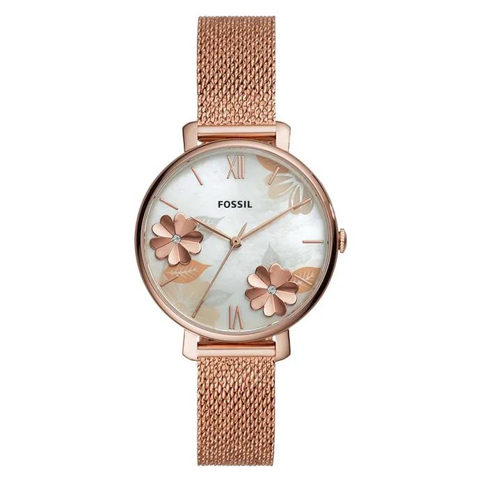 ARLOJI WANITA FOSSIL ES4534 Gold Rose Stainless Quartz Jam