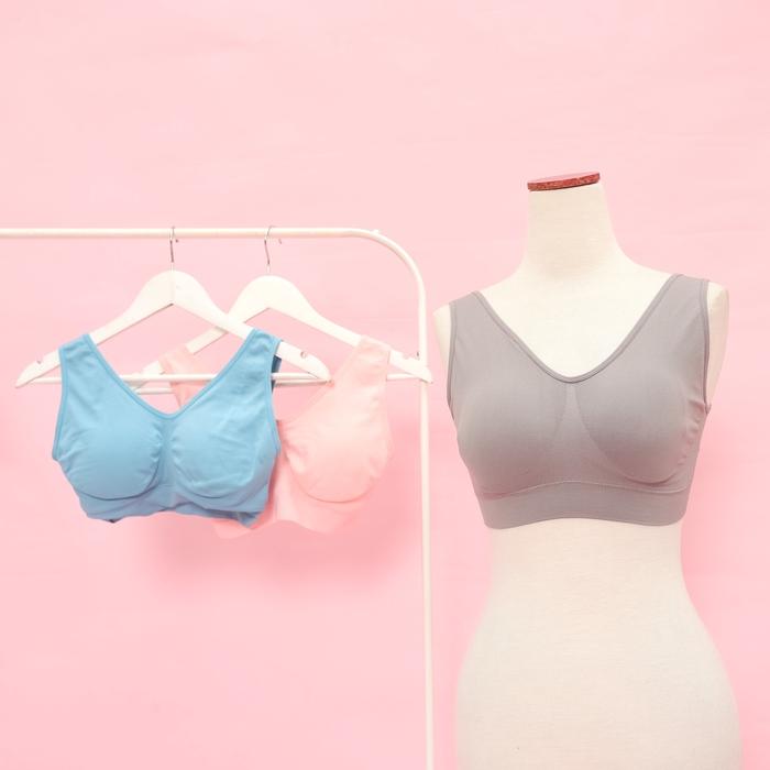 Genie Bra Wanita Tanpa Kawat (isi 3 Pcs) | BH Sport  Push up  Busa  Tanpa tali  Jumbo  Sexy  Menyusu